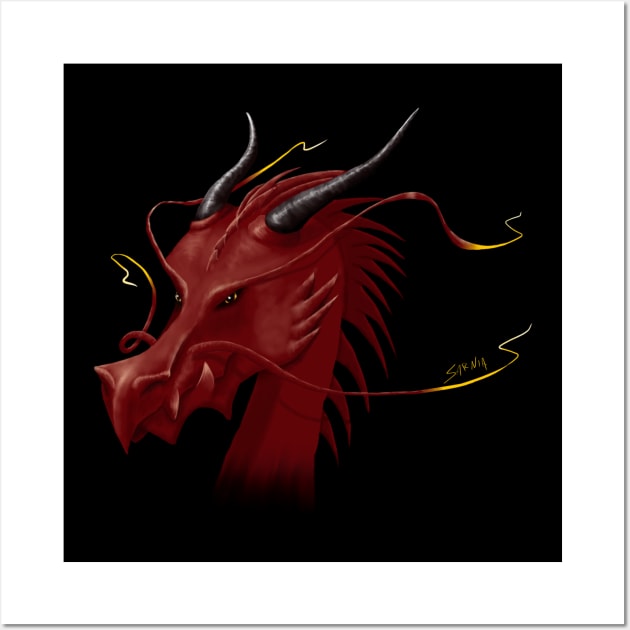 Red dragon Wall Art by serre7@hotmail.fr